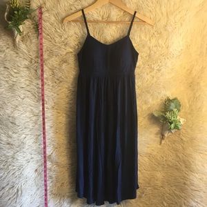 Stars Above Dark Blue Adjustable Straps Dress